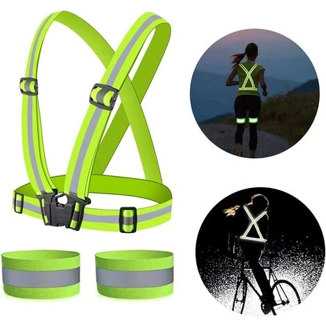 BENOBBY KIDS Gilet Réfléchissant Vélo, 2 Gilet Sécurité, 4 Bracelets/Bandes Réfléchissantes, Réfléchissant Réglable Elastique Gilet Réfléchissant De Sécurité Pour Vélo Course Marche Jogging Moto 6 BENOBBY KIDS Gilet Réfléchissant Vélo, 2 Gilet Sécurité, 4 Bracelets/Bandes Réfléchissantes, Réfléchissant Réglable Elastique Gilet Réfléchissant De Sécurité Pour Vélo Course Marche Jogging Moto – Image 4