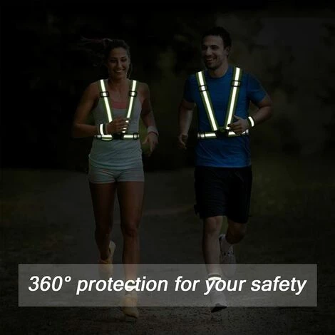 BENOBBY KIDS Gilet Réfléchissant Vélo, 2 Gilet Sécurité, 4 Bracelets/Bandes Réfléchissantes, Réfléchissant Réglable Elastique Gilet Réfléchissant De Sécurité Pour Vélo Course Marche Jogging Moto 7 BENOBBY KIDS Gilet Réfléchissant Vélo, 2 Gilet Sécurité, 4 Bracelets/Bandes Réfléchissantes, Réfléchissant Réglable Elastique Gilet Réfléchissant De Sécurité Pour Vélo Course Marche Jogging Moto – Image 5