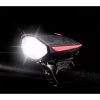 CATHERINE Lampe De Vélo étanche, Lumière De Klaxon Arrière Et Lumière LED Avant Puissante, Lampe De Vélo Rechargeable Par USB Pour Vélo, VTT, Vélo Hybride, Vélo Rouge -Pas Cher Eclairage professionnel Magasin 65031161 1