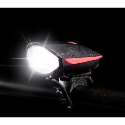 CATHERINE Lampe De Vélo étanche, Lumière De Klaxon Arrière Et Lumière LED Avant Puissante, Lampe De Vélo Rechargeable Par USB Pour Vélo, VTT, Vélo Hybride, Vélo Rouge