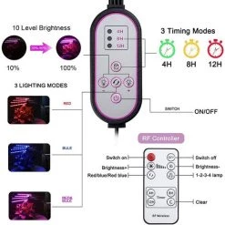 ZOLGINAH Lampe LED Horticole, 80 LEDs Lampe De Plante Avec Trépied Réglable 60-160cm, Lampe De Croissance Spectre Complet Avec Chronométrage Auto-On/ Off 4/8/12H Pour Plantes D'intérieur Grandes -Pas Cher Eclairage professionnel Magasin 65207773 4