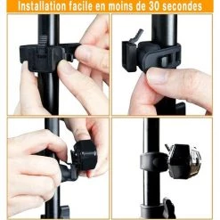 LADACèE Clignotant Velo Et Feu Arrière Avec Effets Sonores, Télécommande Sans-Fil, 5 Modes D'éclairage Différents, Rechargeable, Facile à Installer, Soyez Visible Et Indiquez Votre Direction à Tout Moment -Pas Cher Eclairage professionnel Magasin 65616147 3