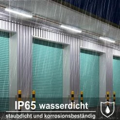 UISEBRT Luminaire LED Pour Pièces Humides 120 Cm, 1 X 18 W Tube LED Pour Atelier, Plafonnier Pour Bureau, Entrepôt, Cuisine, Parking, En Plein Air (120 Cm, 1 X 18 W Blanc Froid) -Pas Cher Eclairage professionnel Magasin 65671771 5