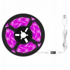 LUCKY-88 Lumière De Croissance Des Plantes 5V Lumière De Remplissage étanche Bande Lumineuse Pour Plantes Bande Lumineuse Pour Plantes à Spectre Complet époxy-étanche Bande Lumineuse Pour Plantes De 2 M + Câble USB De 0,5 M