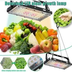 MEZHENG Lampe Horticole 100/50W, Lampe De Croissance Des Plantes à Spectre Complet à LEDs Avec Infrarouge UV, Idéale Pour Plantes D'intérieur, Fleurs Et Légumes, Semis, Floraison Et Résultats (100W) -Pas Cher Eclairage professionnel Magasin 65823970 2