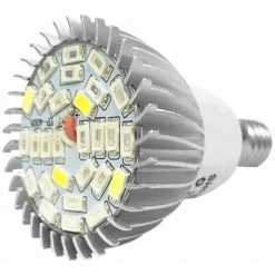 FLETéçA 10W 28LED Ampoule Lampe De Croissance Eclairage Plein Spectre Avec 7 Longueur D'Onde Horticulture Ampoule AC 85-265V Pour Des Plantes, Des Fleurs Et Des Légumes Intérieur/ Serre/ Jardin E27