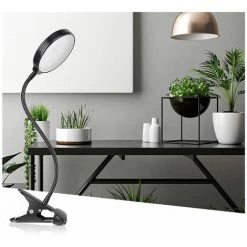 KAEJYIUT Usb Red Light Plante Pousse Et Bleu Du Spectre Reglable De Bureau Growing Lampe A Pince Pour Plantes D'Interieur 5 Niveaux Dimmable 4/8 / 12H Timer, Deux Tete Legere -Pas Cher Eclairage professionnel Magasin 66995814 4