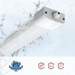 Anten 150CM Neon Tube Garage 45W Tube Neon LED Étanche IP65 Regelette LED Anti-Poussière Anti-Corrosion Et Anti-Choc Neon LED Lampe Néon Blanc Froid 6000K -Pas Cher Eclairage professionnel Magasin 7754727 4