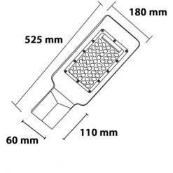 Luminaire LED Urbain 100W IP65 220V 180° - Blanc Froid 6000K - 8000K - SILAMP - Blanc Froid 6000K - 8000K -Pas Cher Eclairage professionnel Magasin 7901233 3