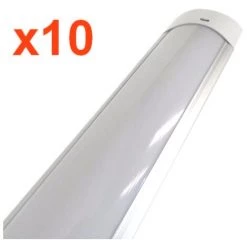 Réglette Lumineuse 150cm 48W (Pack De 10) - Blanc Froid 6000K - 8000K - SILAMP - Blanc Froid 6000K - 8000K -Pas Cher Eclairage professionnel Magasin 8944748 4